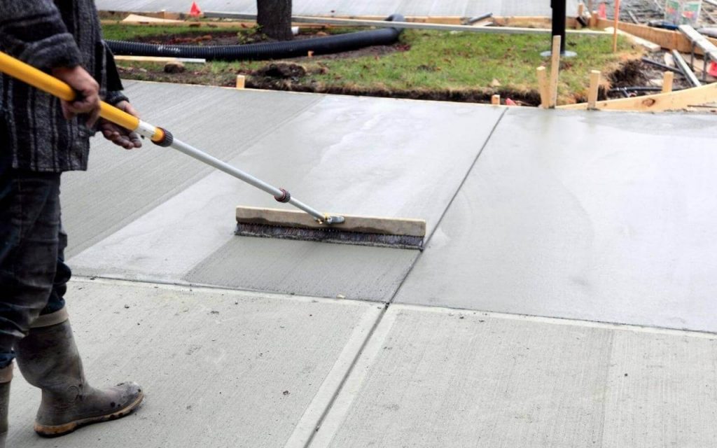 Valley Concrete Contractor Allen's Staff working on a Concrete Driveway project in Allen TX